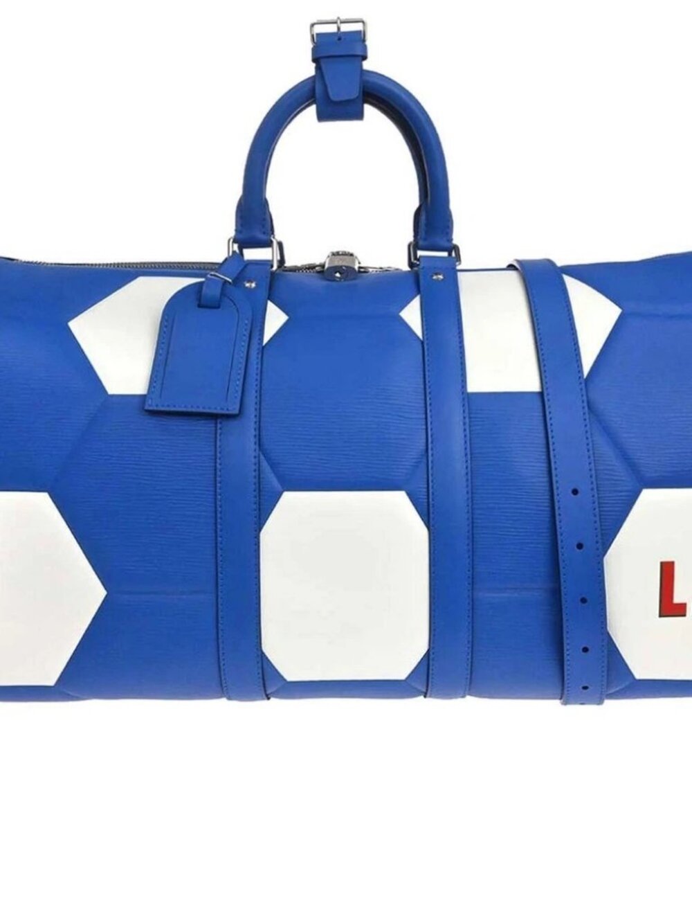 Louis Vuitton Blue Epi Keepall Bandouliere 50 Handbag M52120 BA2108 188217